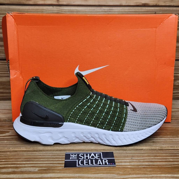 Nike Other - Nike Mens React Phantom Run Flyknit 2 Running Shoes Green DX2311-300 11M New